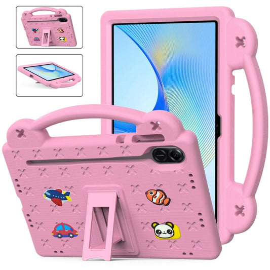 For Honor X8 Pro 11.5 Handle Kickstand Children EVA Shockproof Tablet Case(Pink) - Honor by buy2fix | Online Shopping UK | buy2fix