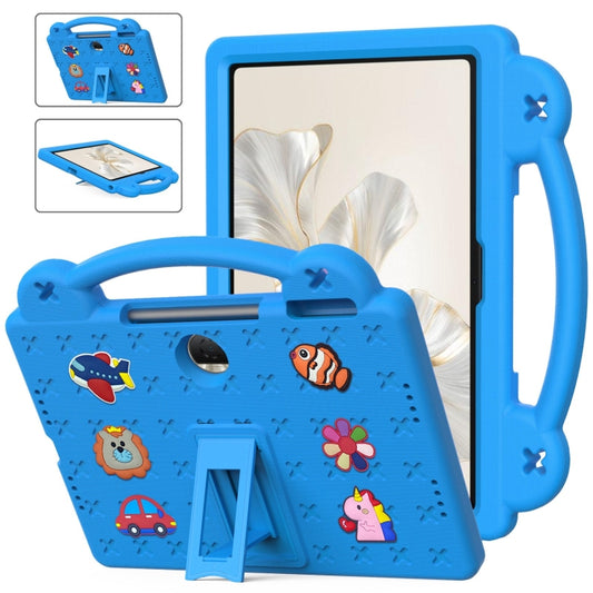 For Honor Pad 9 2023 12.1 Handle Kickstand Children EVA Shockproof Tablet Case(Sky Blue) - Honor by buy2fix | Online Shopping UK | buy2fix