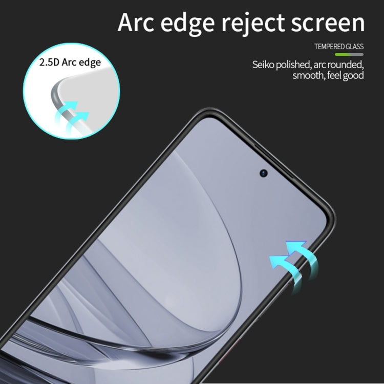For ZTE Axon 60 Ultra PINWUYO 9H 2.5D Full Screen Tempered Glass Film(Black) - ZTE Tempered Glass by PINWUYO | Online Shopping UK | buy2fix