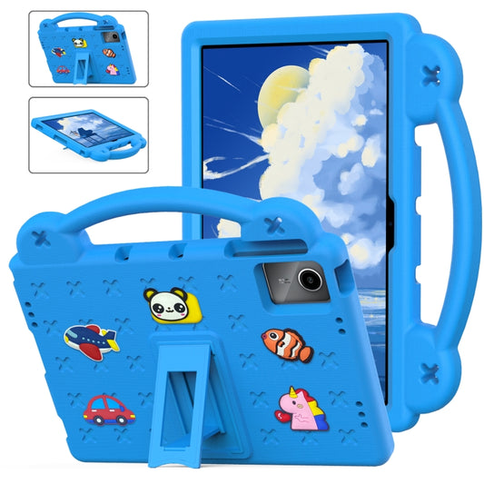 For Lenovo Tab P11 / J606F Handle Kickstand Children EVA Shockproof Tablet Case(Sky Blue) - Lenovo by buy2fix | Online Shopping UK | buy2fix