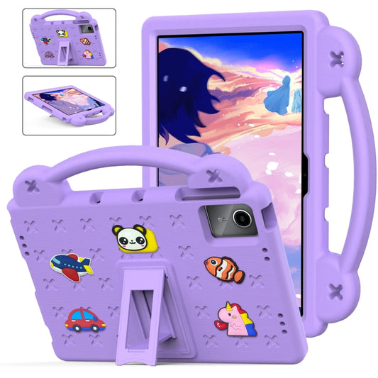 For Lenovo P11 Plus J607F / Xiaoxin Pad 11 Handle Kickstand Children EVA Shockproof Tablet Case(Light Purple) - Lenovo by buy2fix | Online Shopping UK | buy2fix