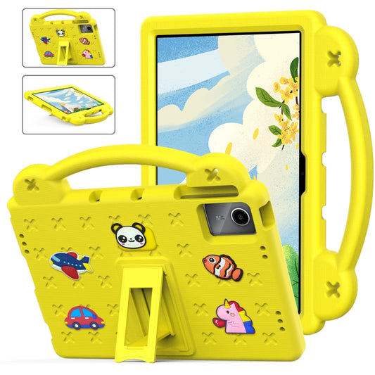 For Lenovo P11 Plus J607F / Xiaoxin Pad 11 Handle Kickstand Children EVA Shockproof Tablet Case(Yellow) - Lenovo by buy2fix | Online Shopping UK | buy2fix