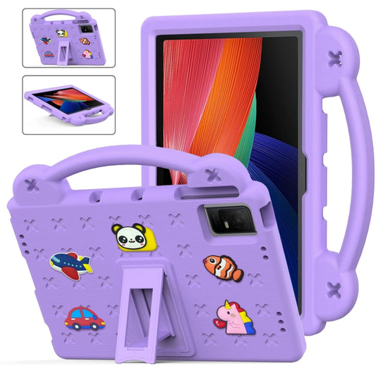 For TCL Tab 11 9466x3 Handle Kickstand Children EVA Shockproof Tablet Case(Light Purple) - Others by buy2fix | Online Shopping UK | buy2fix