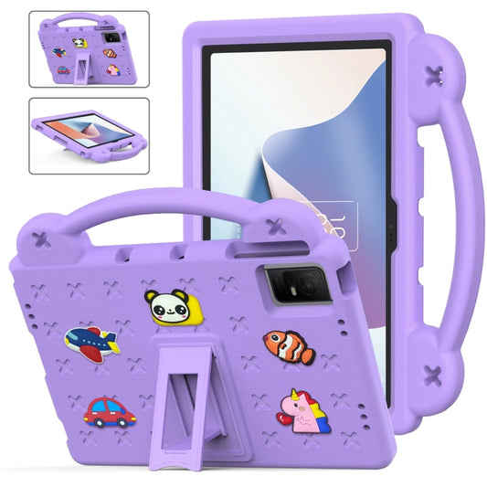 For TCL Nxt Pader 11 2023 Handle Kickstand Children EVA Shockproof Tablet Case(Light Purple) - Others by buy2fix | Online Shopping UK | buy2fix