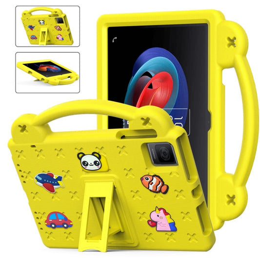 For TCL Tab 10 Gen2 10.36 2023 Handle Kickstand Children EVA Shockproof Tablet Case(Yellow) - Others by buy2fix | Online Shopping UK | buy2fix