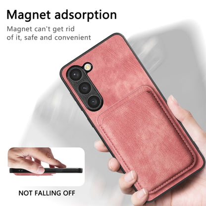 For Samsung Galaxy S23+ 5G Retro Leather Card Bag Magnetic Phone Case(Pink) - Galaxy S23+ 5G Cases by buy2fix | Online Shopping UK | buy2fix