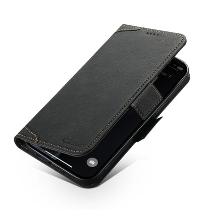 For iPhone 13 Pro Max SUTENI J07 Multifunctional Horizontal Flip Magsafe Leather Phone Case(Black) - iPhone 13 Pro Max Cases by Suteni | Online Shopping UK | buy2fix