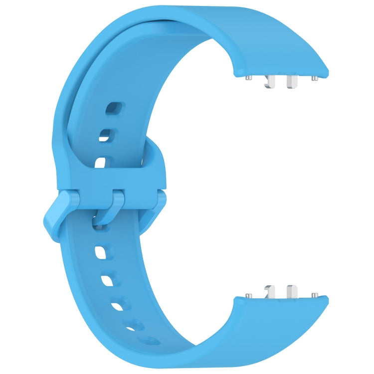 For Samsung Galaxy Fit 3 Solid Color Colorful Buckle Silicone Watch Band(Sky blue) - Watch Bands by buy2fix | Online Shopping UK | buy2fix