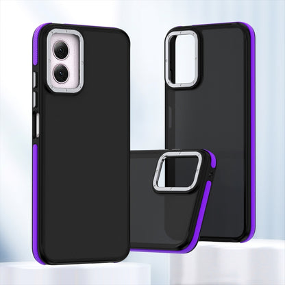 For Motorola Moto G Play 2024 Dual-Color Shockproof TPU Phone Case(Purple) - Motorola Cases by buy2fix | Online Shopping UK | buy2fix