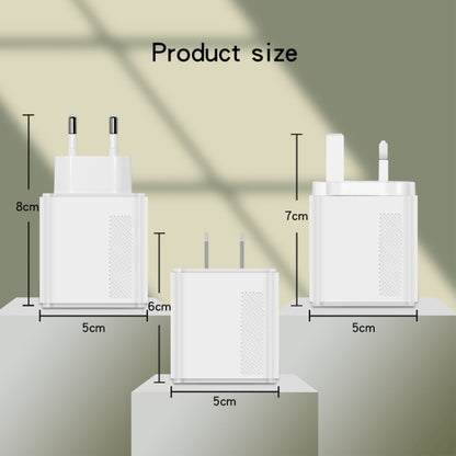 QC5.0 USB / PD25W Type-C Super Fast Charging Full Protocol Phone Charger, UK Plug(White) - USB Charger by buy2fix | Online Shopping UK | buy2fix