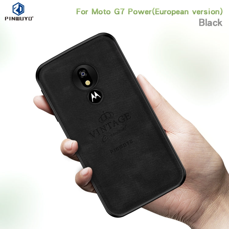 PINWUYO Shockproof Waterproof Full Coverage PC + TPU + Skin Protective Case for Motorola Moto G7 Power (Eurasian Version)(Black) - Motorola Cases by PINWUYO | Online Shopping UK | buy2fix