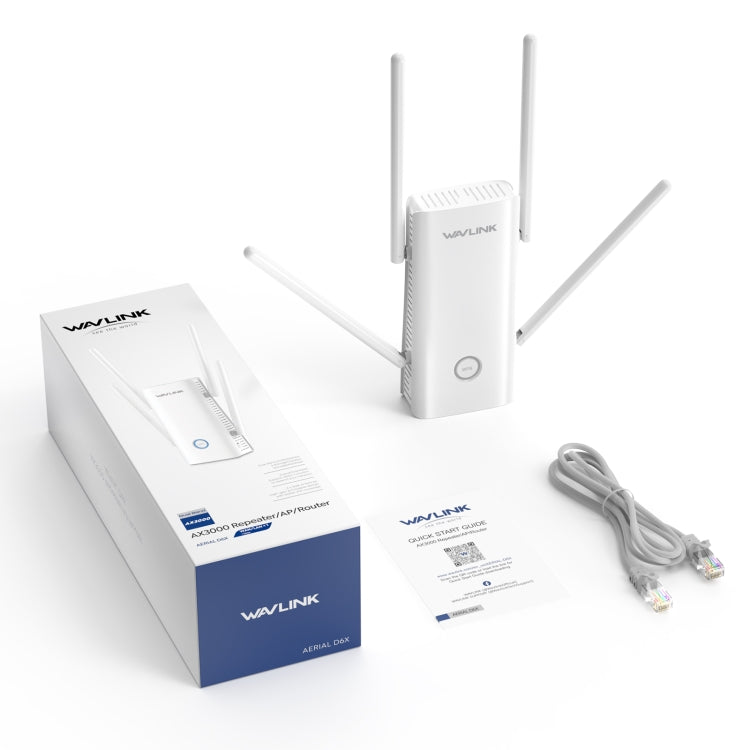 Wavlink WN583AX3 AX3000 Dual Band WiFi Repeater/AP/Router/Mesh Mode WiFi Extender, Plug:AU Plug - Wireless Routers by WAVLINK | Online Shopping UK | buy2fix