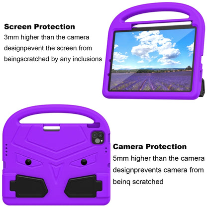 For iPad Air 11 2024 Sparrow Style Shockproof Kickstand EVA Tablet Case(Purple) - iPad Air 11 2024 Cases by buy2fix | Online Shopping UK | buy2fix