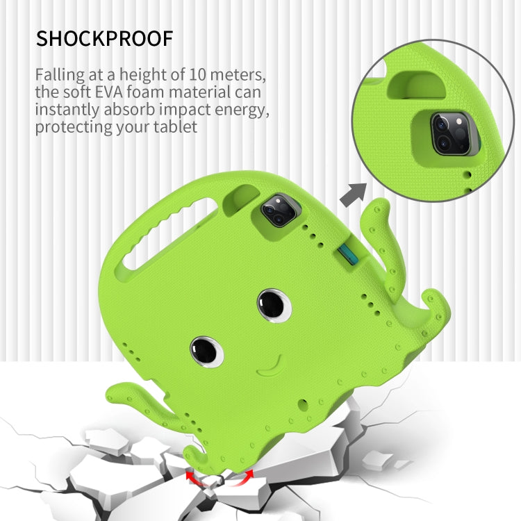 For iPad Air 11 2024 Octopus Style EVA Hybrid PC Shockproof Tablet Case with Strap(Grass Green) - iPad Air 11 2024 Cases by buy2fix | Online Shopping UK | buy2fix