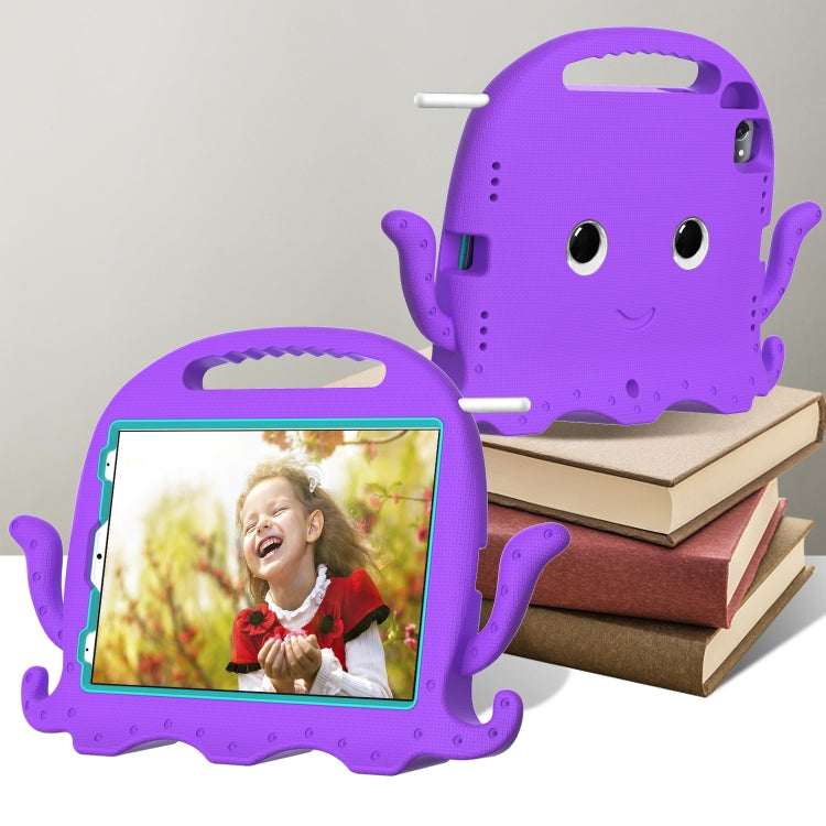 For iPad Air 11 2024 Octopus Style EVA Hybrid PC Shockproof Tablet Case with Strap(Purple) - iPad Air 11 2024 Cases by buy2fix | Online Shopping UK | buy2fix