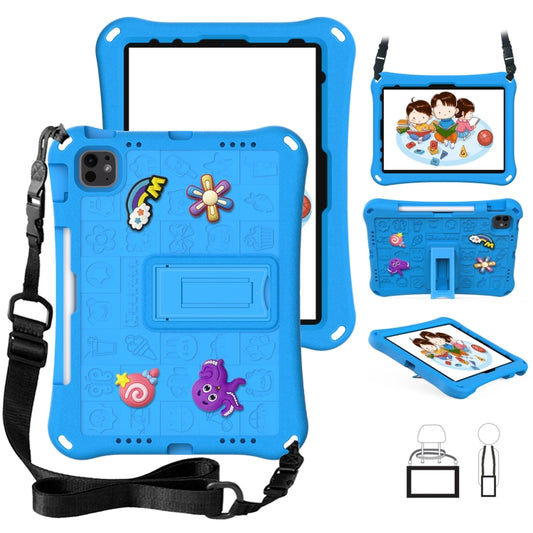 For iPad Air 11 2024 Hi Baby EVA Full Body Tablet Case with Strap(Sky Blue) - iPad Air 11 2024 Cases by buy2fix | Online Shopping UK | buy2fix