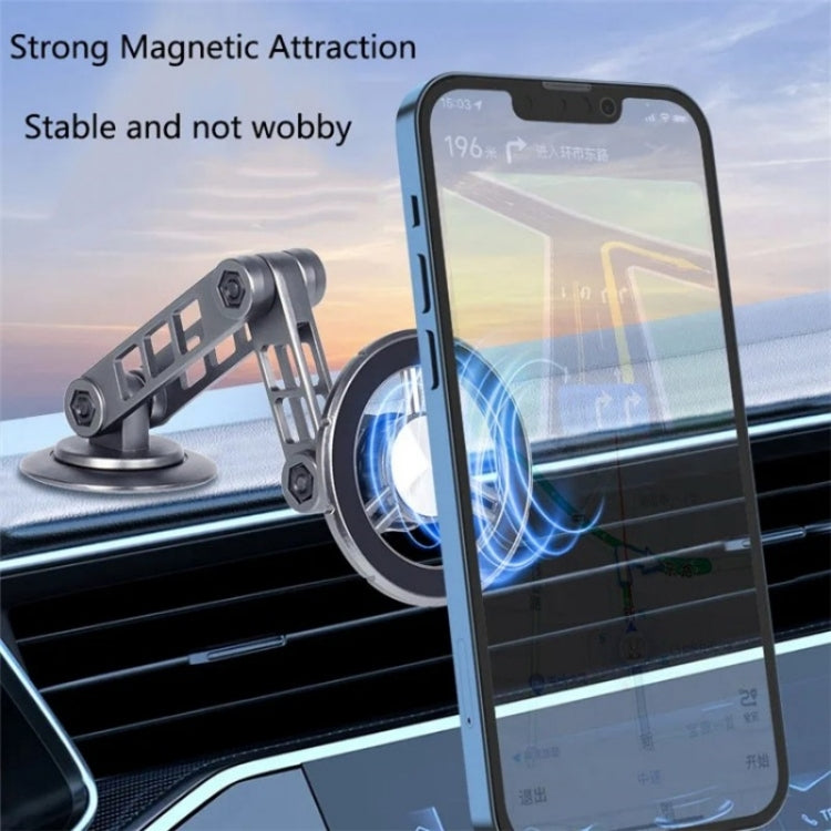 G198 Adjustable Robotic Arm Cellphone Stand Car Dashboard Windshield Magnetic Phone Holder(Silver) - Car Holders by buy2fix | Online Shopping UK | buy2fix