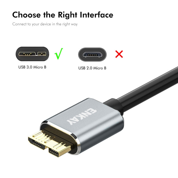 ENKAY USB 3.1 Type-C to USB 3.0 Micro B 10Gbps Data Camera Hard Drive Cable, Length:1.5m - Others by ENKAY | Online Shopping UK | buy2fix