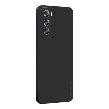 For OPPO Reno12 Pro Global PINWUYO Sense Series Liquid Silicone TPU Phone Case(Black) - Reno12 Pro Cases by PINWUYO | Online Shopping UK | buy2fix