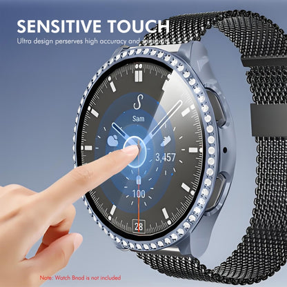 For Samsung Galaxy Watch7 40mm ENKAY Hat-Prince Blink Full Coverage PC + Tempered Glass Film Integrated Watch Case(Transparent) - Watch Cases by ENKAY | Online Shopping UK | buy2fix