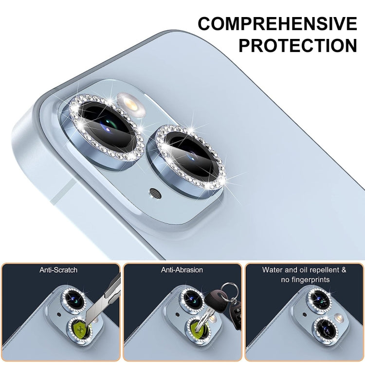 For iPhone 16 Pro / 16 Pro Max ENKAY AR Anti-reflection Individual Diamond Ring Camera Lens Glass Full Film(Colorful) - iPhone 16 Pro Max Tempered Glass by ENKAY | Online Shopping UK | buy2fix