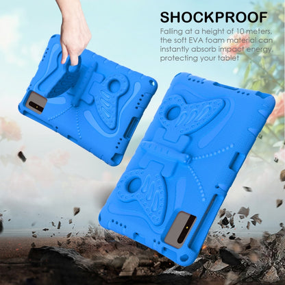 For Lenovo Tab M11 / Xiaoxin Pad 11 2024 Butterfly Bracket EVA Shockproof Tablet Case(Blue) - Lenovo by buy2fix | Online Shopping UK | buy2fix