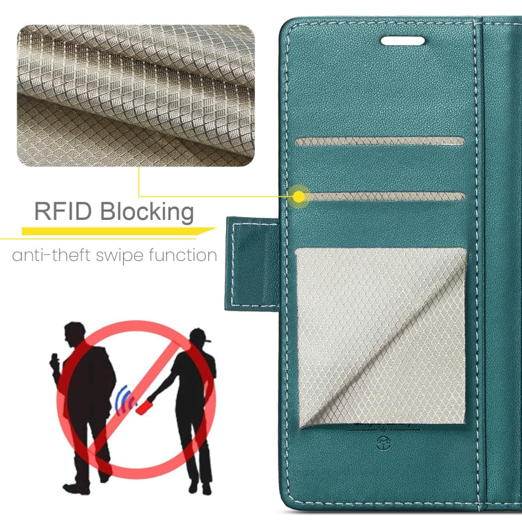 For Redmi Note 14 Pro 5G CaseMe 023 Butterfly Buckle Litchi Texture RFID Anti-theft Leather Phone Case(Green) - Note 14 Pro Cases by CaseMe | Online Shopping UK | buy2fix