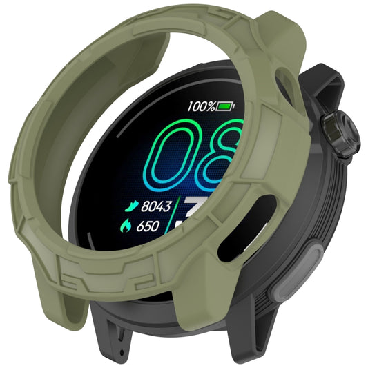 For  COROS Pace Pro Armor Hollow TPU Half Coverage Watch Protective Case(Jungle Green) - Watch Case by buy2fix | Online Shopping UK | buy2fix