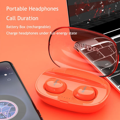 OneDer W12 Wireless Earphone with Waterproof IPX5 HD Stereo Sound TWS Bluetooth Earphone(Orange) - TWS Earphone by OneDer | Online Shopping UK | buy2fix