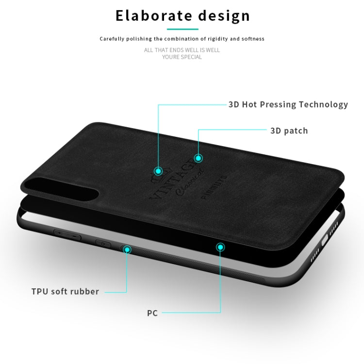 For Xiaomi Mi 9 Pro PINWUYO Zun Series PC + TPU + Skin Waterproof And Anti-fall All-inclusive Protective Shell(Black) - Xiaomi Cases by PINWUYO | Online Shopping UK | buy2fix