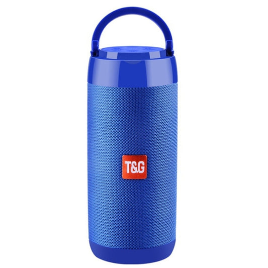 T&G TG113C Column Portable Bluetooth Mini Speaker FM Radio Waterproof Subwoofer Phone Holder Wireless Loundpeakers(Blue) - Desktop Speaker by T&G | Online Shopping UK | buy2fix