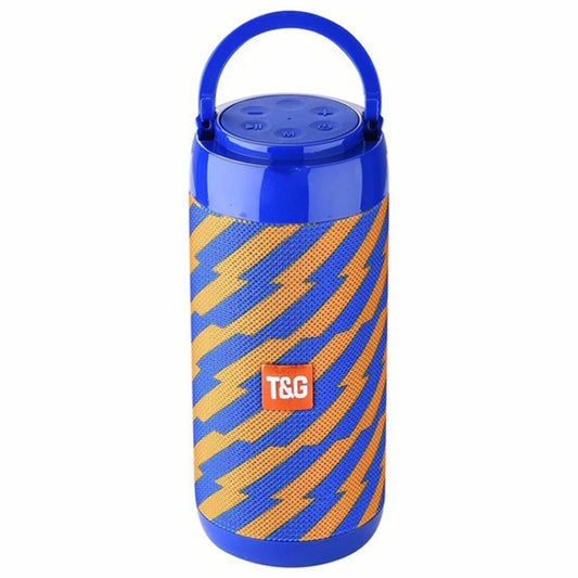 T&G TG113C Column Portable Bluetooth Mini Speaker FM Radio Waterproof Subwoofer Phone Holder Wireless Loundpeakers(Orange+Blue) - Desktop Speaker by T&G | Online Shopping UK | buy2fix