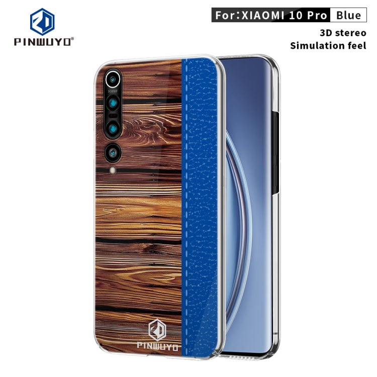 For Xiaomi Mi 10 Pro PINWUYO Pindun Series Slim 3D Flashing All-inclusive PC Case(Blue) - Galaxy Phone Cases by PINWUYO | Online Shopping UK | buy2fix