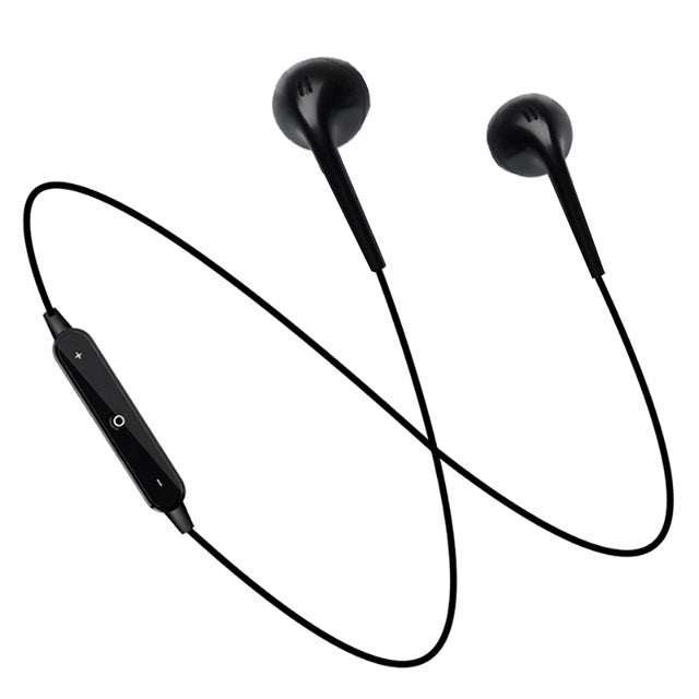 S6 Sport Wireless Bluetooth Earphone for iPhone / Xiaomi / Huawei, with Mic(Black) - Neck-mounted Earphone by buy2fix | Online Shopping UK | buy2fix