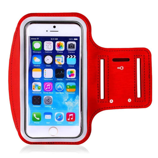 Sports Outdoor Arm Bag Fitness With Touch Screen Mobile Phone Arm Bag, Size: Large(Red) - 4.0 ~ 5.5 inch by buy2fix | Online Shopping UK | buy2fix