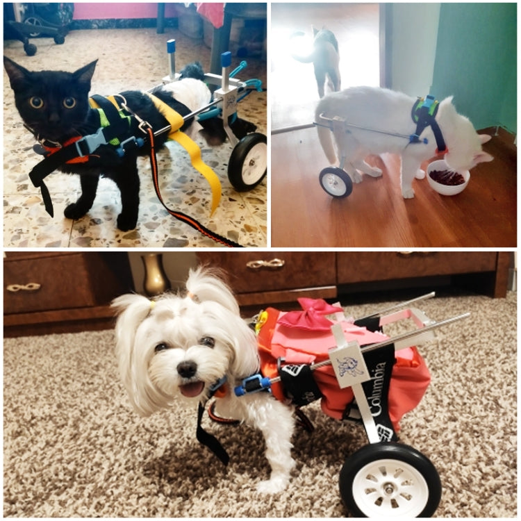 Pet Wheelchair Disabled Dog Old Dog Cat Assisted Walk Car Hind Leg Exercise Car For Dog/Cat Care, Size:L - Training Aids by buy2fix | Online Shopping UK | buy2fix