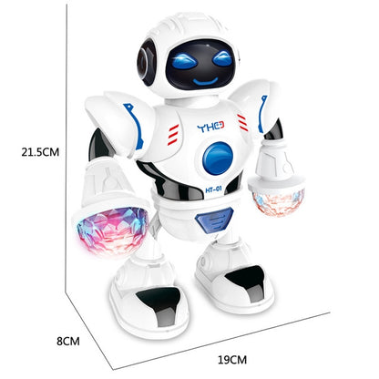 Electric Hyun Dance Robot LED Light Music Children Educational Toys(White) - RC Robots by buy2fix | Online Shopping UK | buy2fix