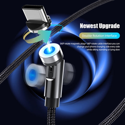 CC56 8 Pin + Type-C/USB-C + Micro USB Magnetic Interface Dust Plug Rotating Data Charging Cable, Cbale Length: 2m(Silver) - Charging Cable & Head by buy2fix | Online Shopping UK | buy2fix