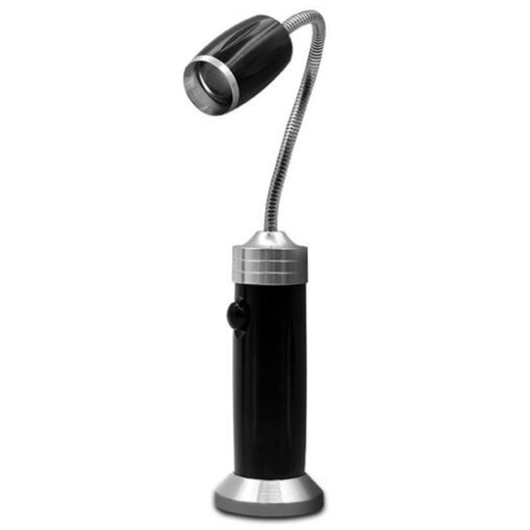 Multi-functional with Magnet Charging Rotary Zoom Turn Work Light Glare Flashlight, XPE Charging Section US Plug(Black) - LED Flashlight by buy2fix | Online Shopping UK | buy2fix