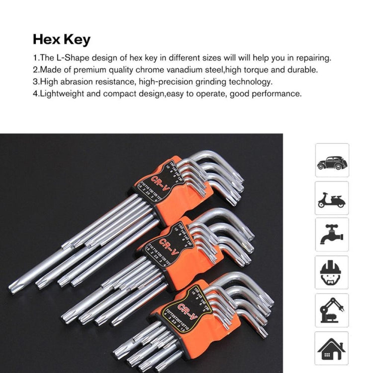 Allen Wrench Set Screwdriver Plum Blossom Multi-function Combination Tool, Style:Mito (Medium Long) - Combination Kit by buy2fix | Online Shopping UK | buy2fix