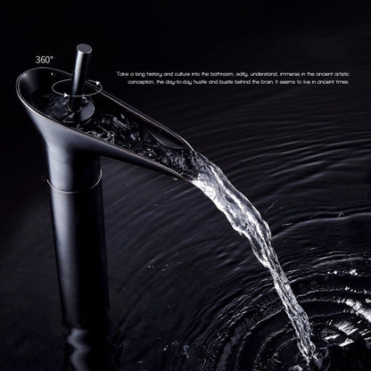 Bathroom Faucet Washbasin Waterfall Hot & Cold Faucet, Specification:99529 Black - Faucets & Accessories by buy2fix | Online Shopping UK | buy2fix