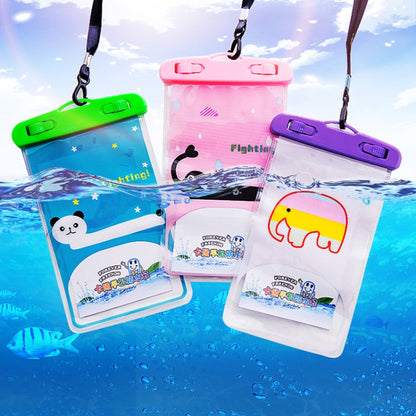 10 PCS Large Outdoor Photo Transparent Waterproof Cartoon Mobile Phone Bag, Style:Little Sheep - Waterproof Bag by buy2fix | Online Shopping UK | buy2fix