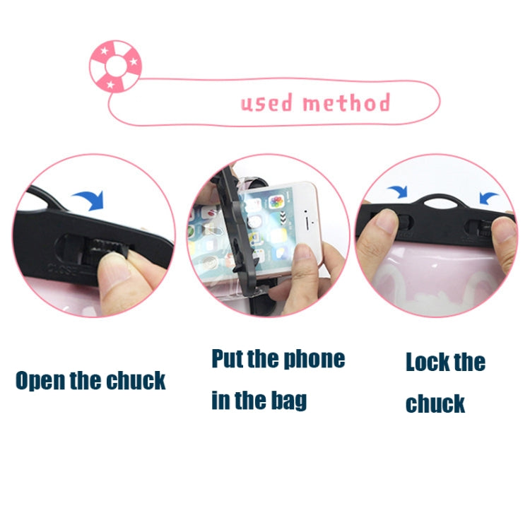 10 PCS Outdoor Diving Swimming Creative Cartoon Touch Screen Transparent PVC Mobile Phone Waterproof Bag Color Random Delivery - Waterproof Bag by buy2fix | Online Shopping UK | buy2fix