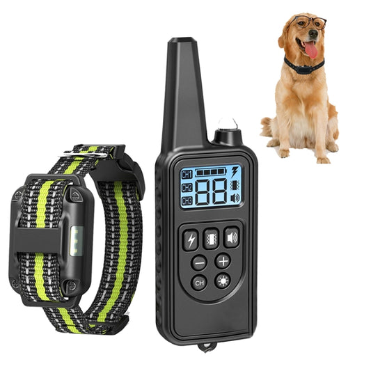 Bark Stopper Pet Supplies Collar Remote Control Collar Dog Training Device, Style:880-1 Green - Training Aids by buy2fix | Online Shopping UK | buy2fix