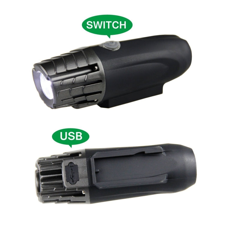 Bike Light USB Rechargeable Mountain Bike Warning Light, Specification:Front Light - Headlights by buy2fix | Online Shopping UK | buy2fix