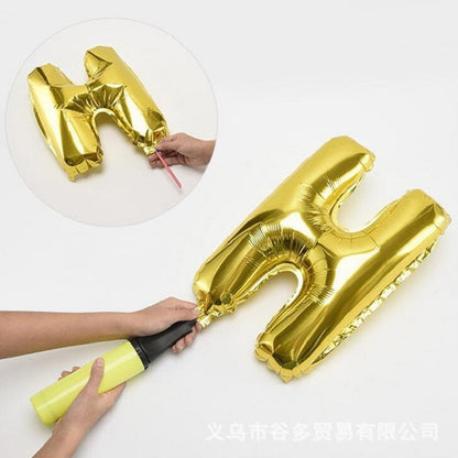 Birthday Party Layout Letter Aluminum Film Balloon Decoration Set(Style One) - Balloons by buy2fix | Online Shopping UK | buy2fix