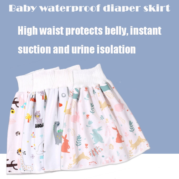 Baby Water-Proof And Leak-Proof Cloth Diapers Children Washable Cotton Cloth Bed-Wetting Skirt Pants, Colour: L(Animal Party) - Baby Care by buy2fix | Online Shopping UK | buy2fix