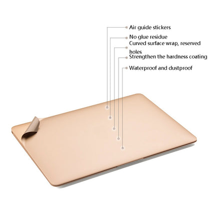 JRC Laptop Film Computer Top Shell Body Protection Sticker For MacBook Pro 13.3 inch A1708 (2016) (with Touch Bar)(Champagne Gold) - Protector Sticker by JRC | Online Shopping UK | buy2fix