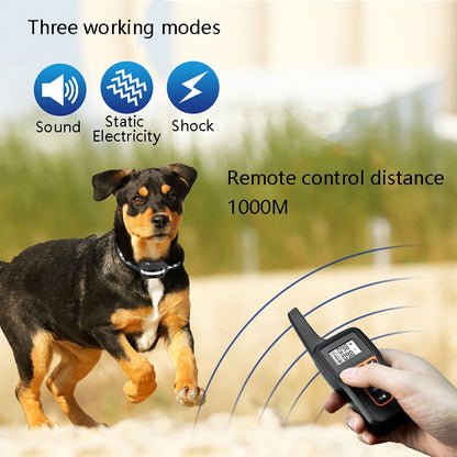 PaiPaitek PD529 Remote Control Dog Training Device Voice Control Anti-Barking Device Dog Training Device(Black) - Training Aids by PaiPaitek | Online Shopping UK | buy2fix