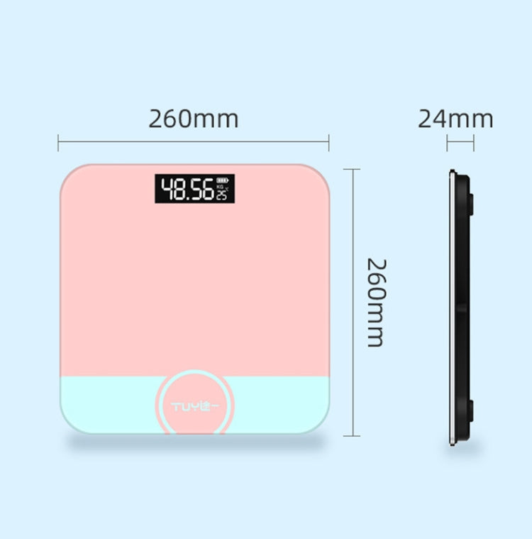 Mini Electronic Scale Home Weighing Scale Battery Stlye(Piano Black) - Body Scales by buy2fix | Online Shopping UK | buy2fix